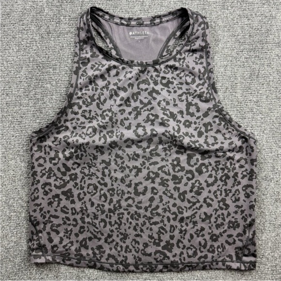 Athleta Leopard Crop Tank - Picture 1 of 6